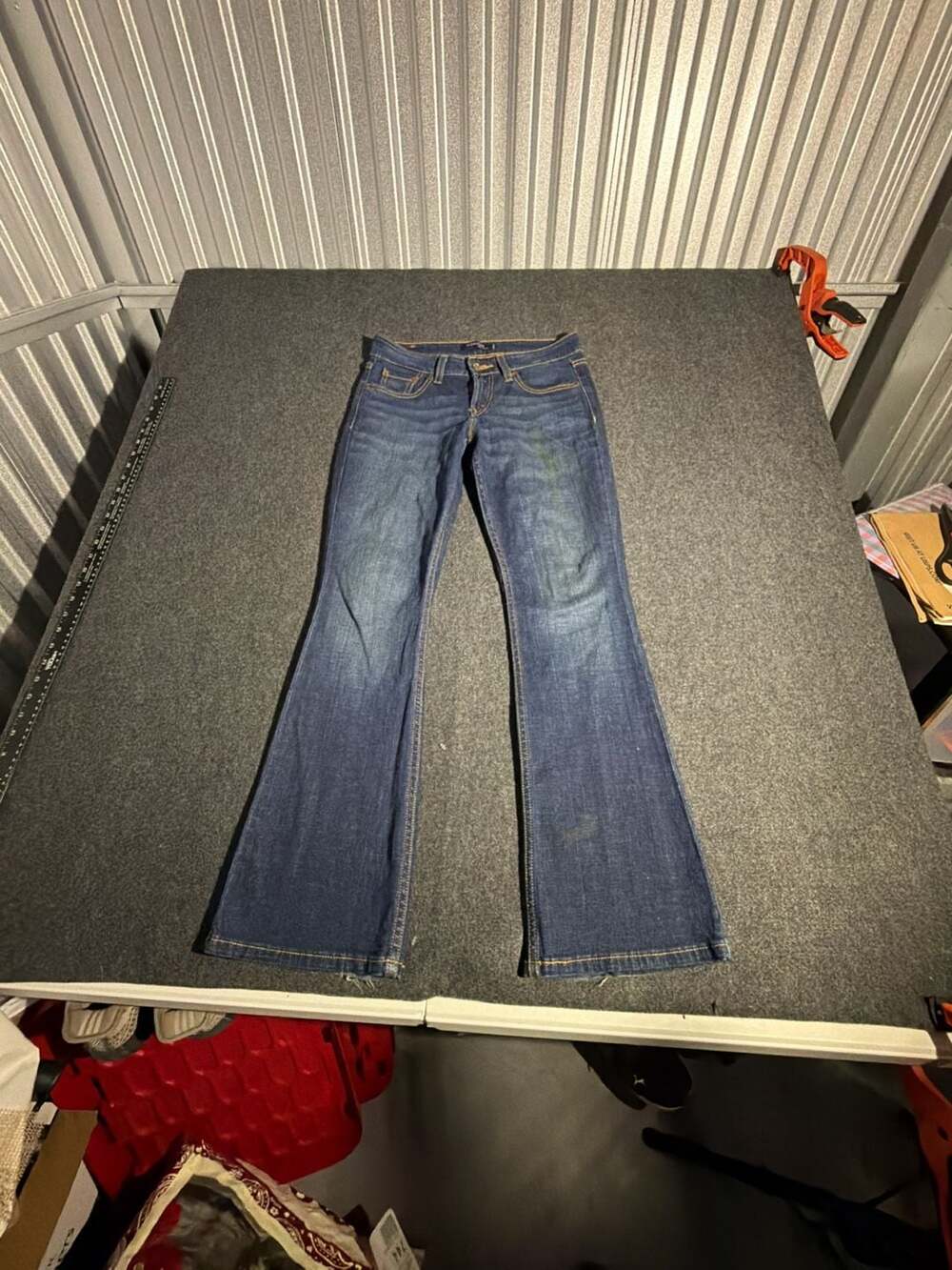 Levi's Superlow 518 Jeans Dark Wash Flare Leg